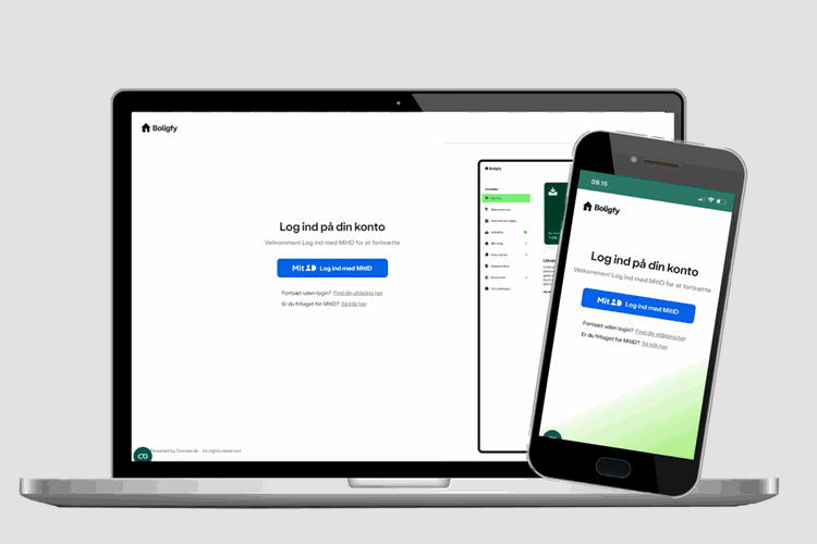Log ind-vinduet på Boligfy || Login Billede Til For Beboere Forside